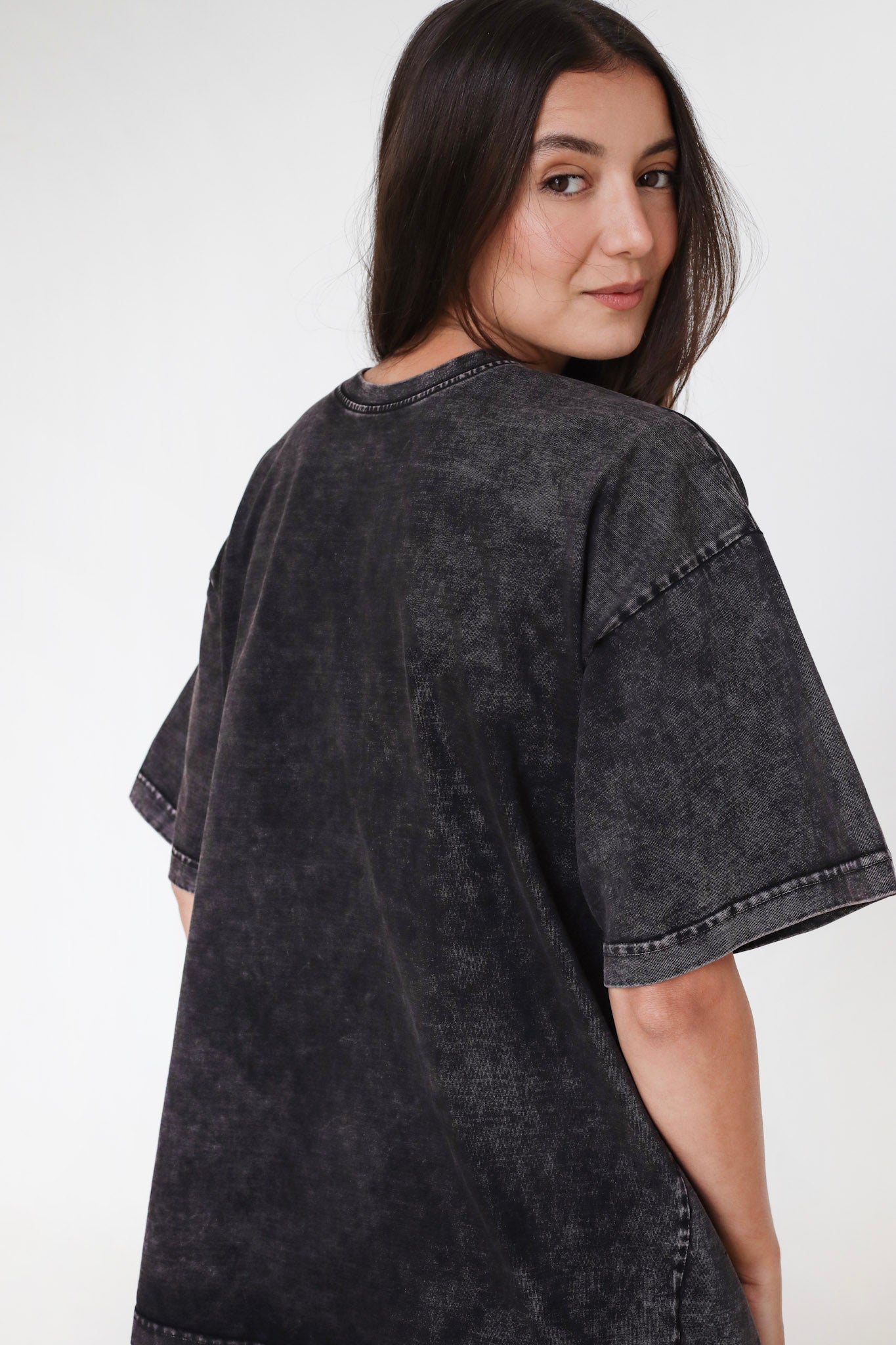 Basic Washed Grey T-Shirt - Adults