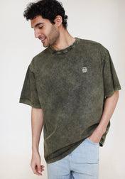 Basic Washed Olive T-Shirt - Adults