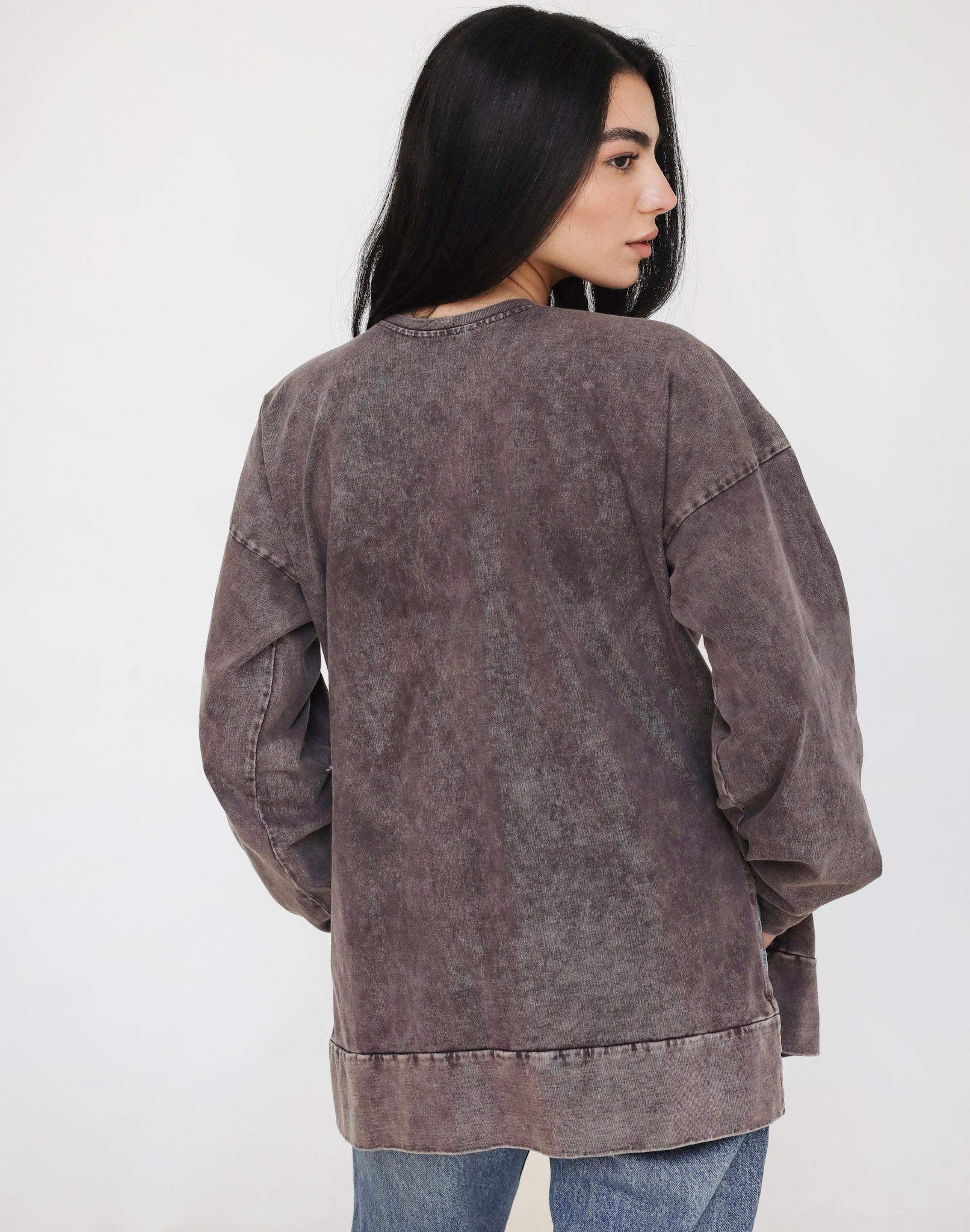 Basic Washed Brown T-Shirt - Adults