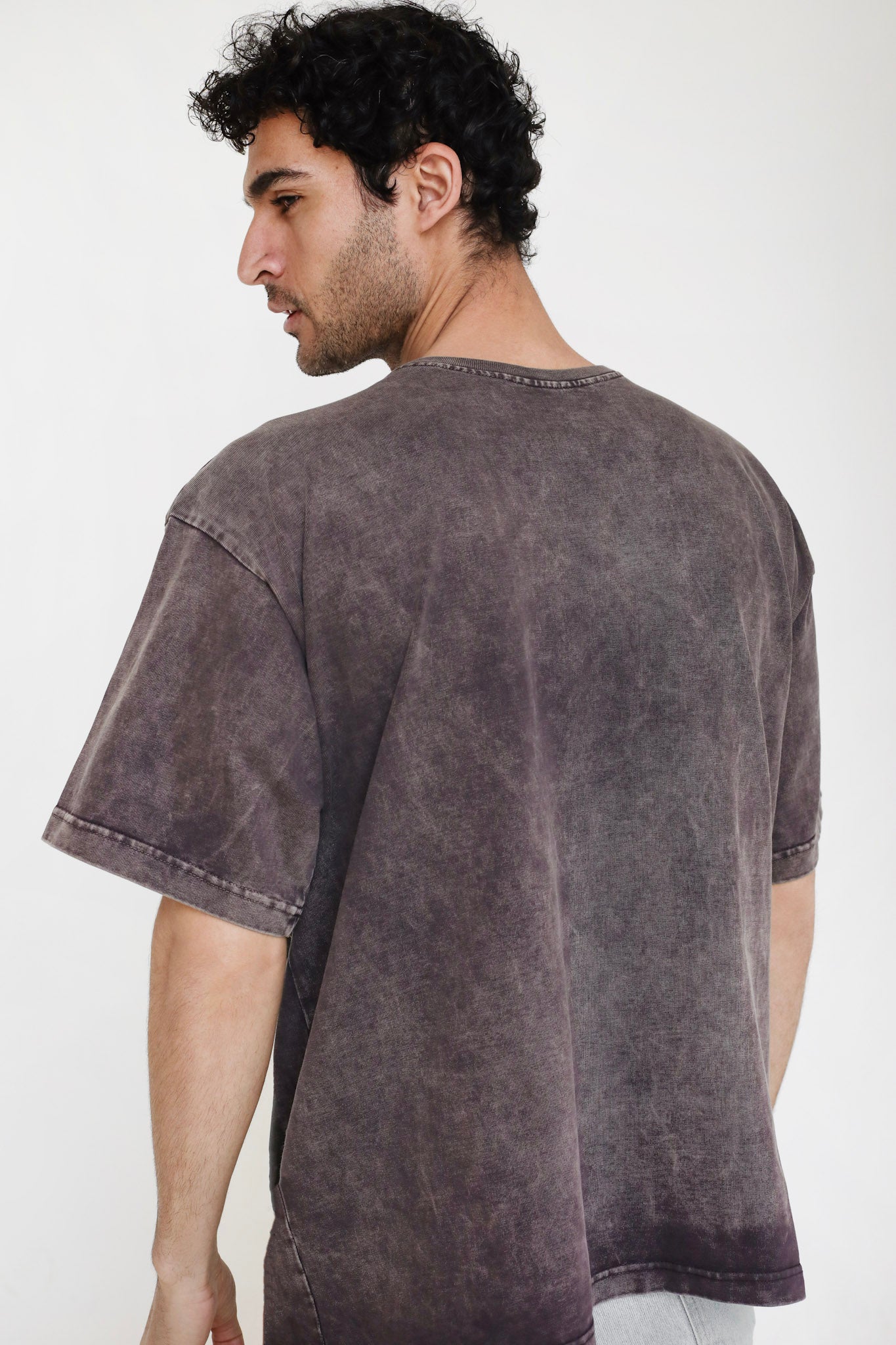 Basic Washed Brown T-Shirt - Adults