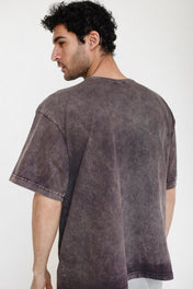 Basic Washed Brown T-Shirt - Adults