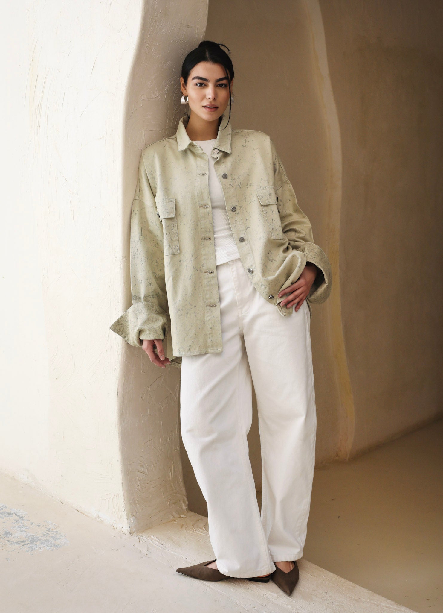 The Paint-Storm Shirt Olive