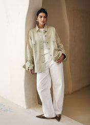 The Paint-Storm Shirt Olive