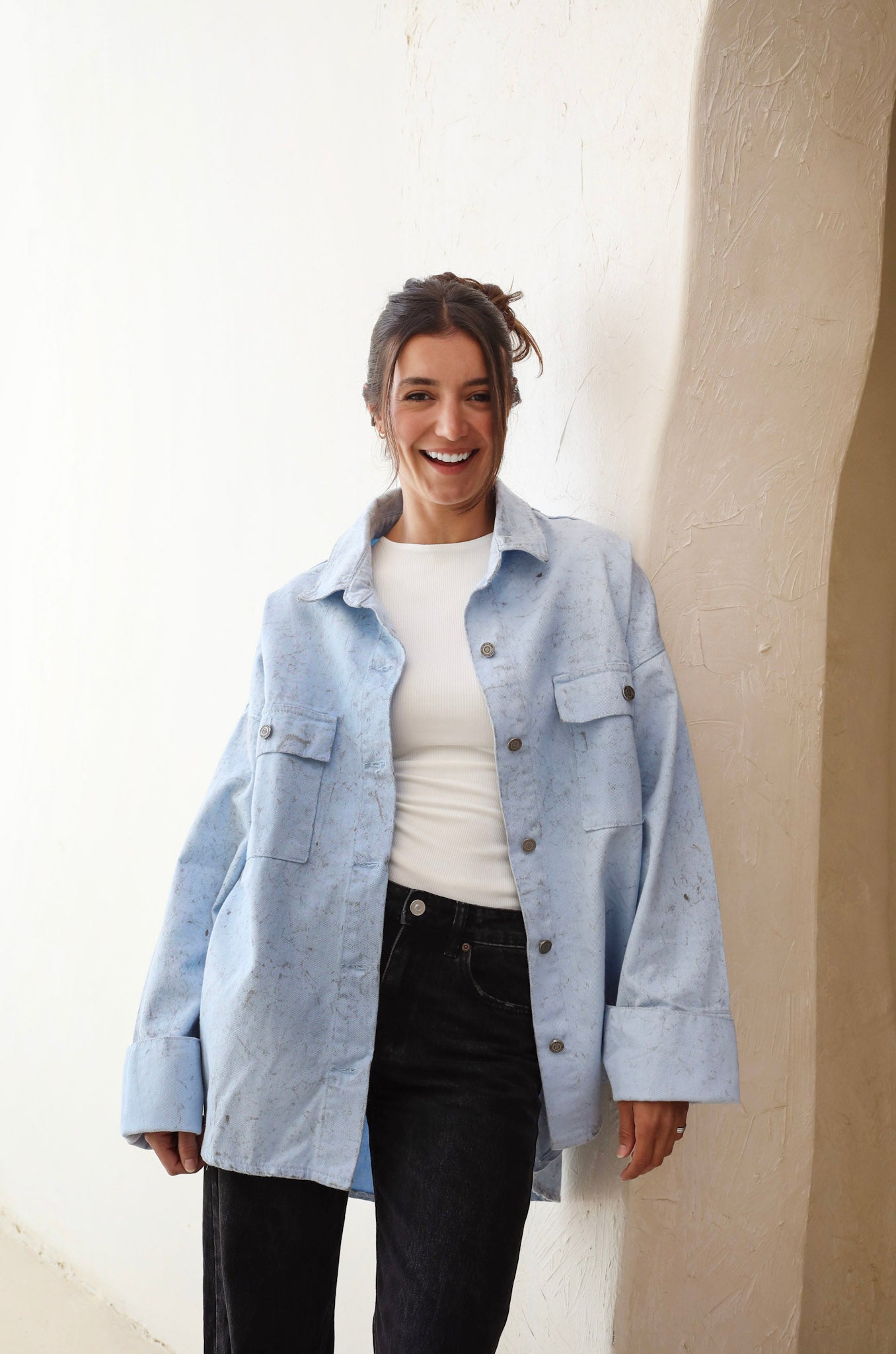 The Paint-Storm Shirt Light Blue