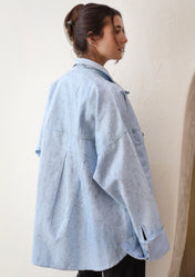 The Paint-Storm Shirt Light Blue