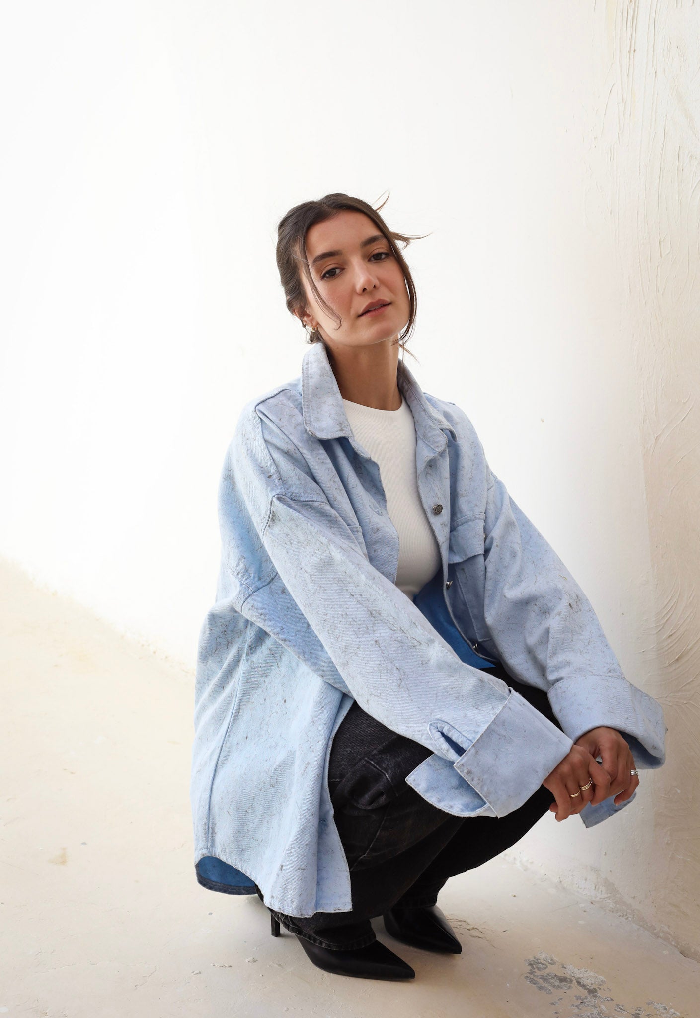 The Paint-Storm Shirt Light Blue