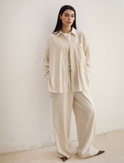 The Bling Linen Set Beige - Adults