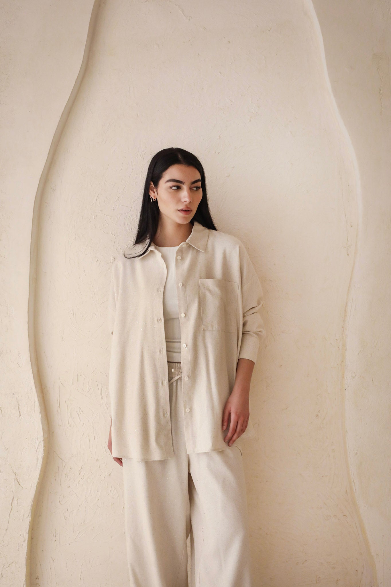 The Bling Linen Set Beige - Adults