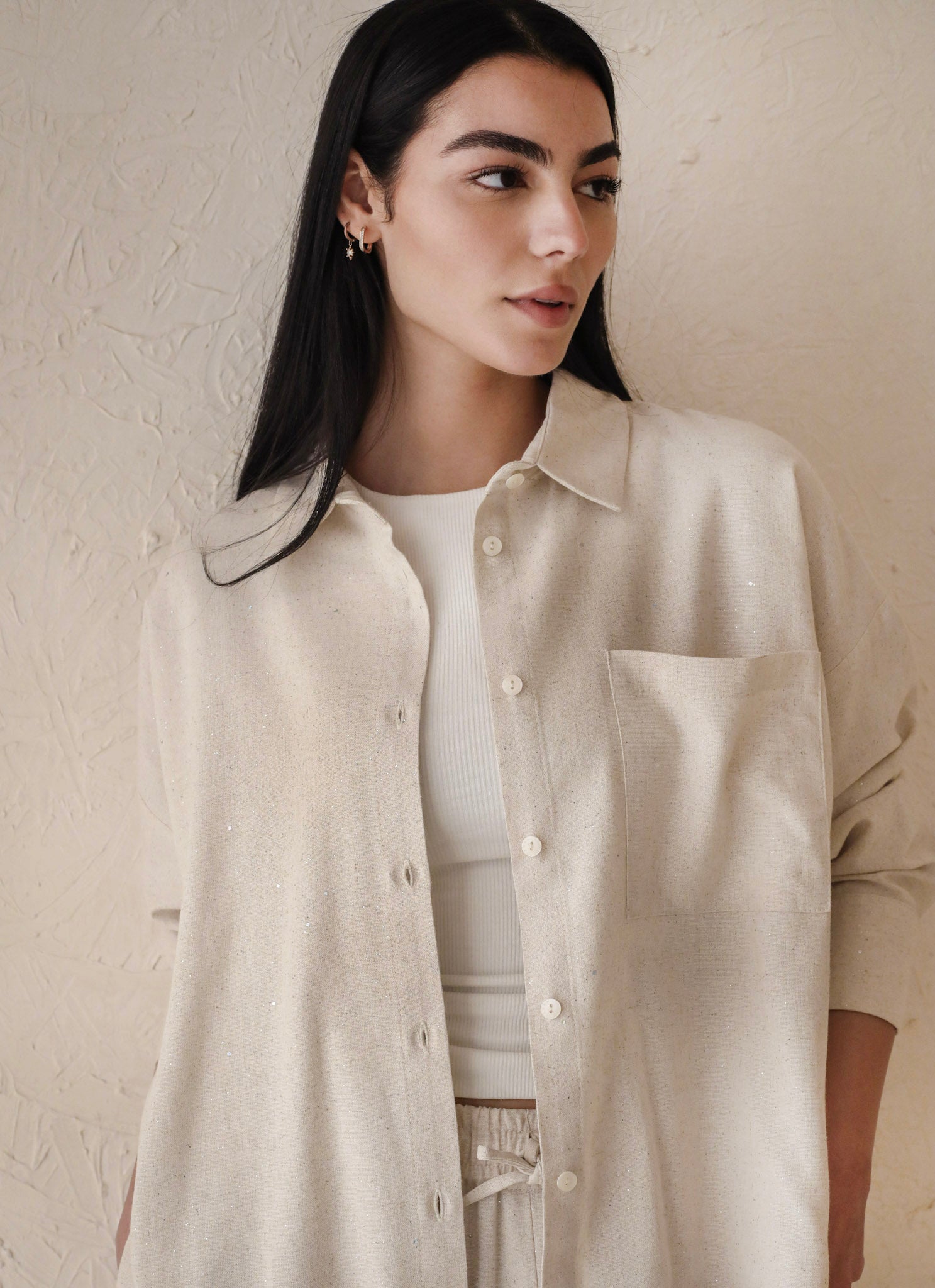 The Bling Linen Set Beige - Adults