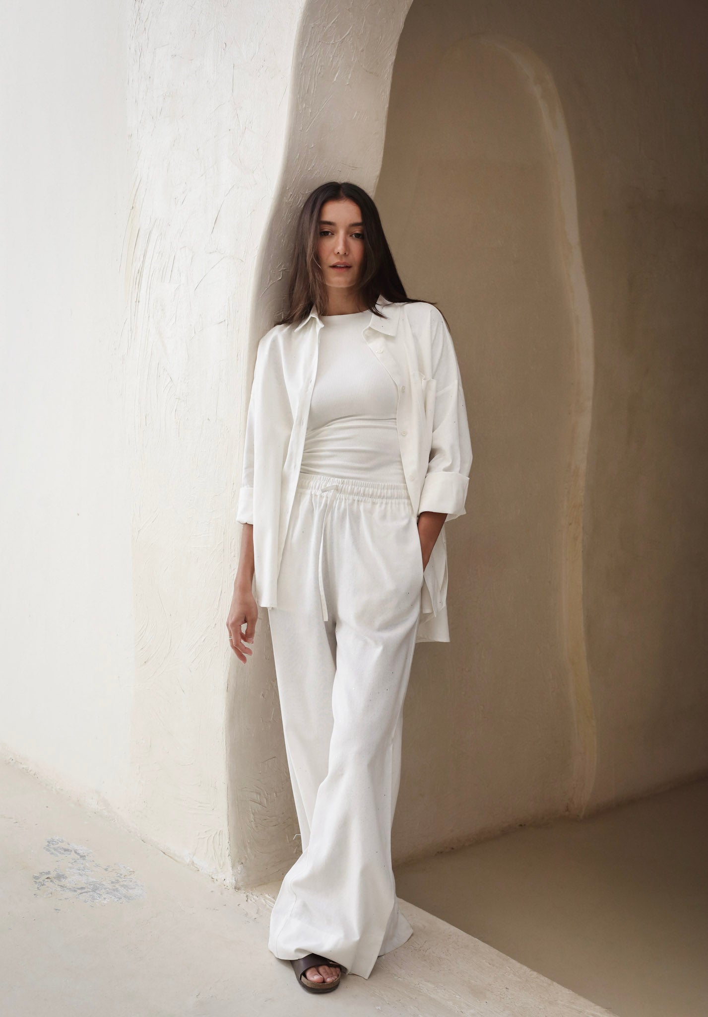 The Bling Linen Set White - Adults