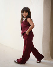 The Flowy Edit Set Burgundy - Kids