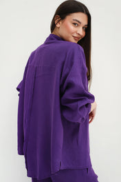 Tamaa edit Linen Shirt - Purple