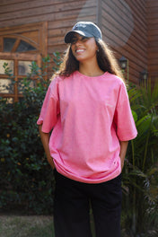Pink Crew Tshirt- Adults