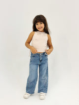 Adjustable Gilded Tank Top Beige - Kids