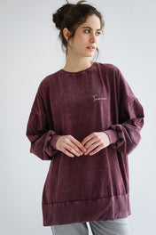 Burgundy Crew T-shirt - Adults