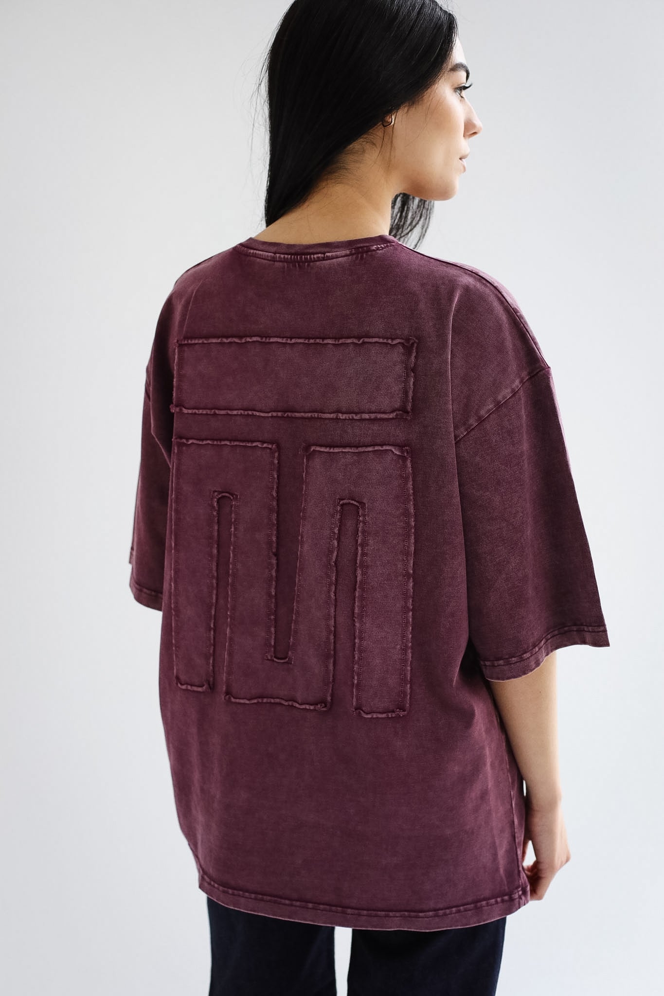 Burgundy Crew T-shirt - Adults