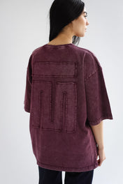 Burgundy Crew T-shirt - Adults