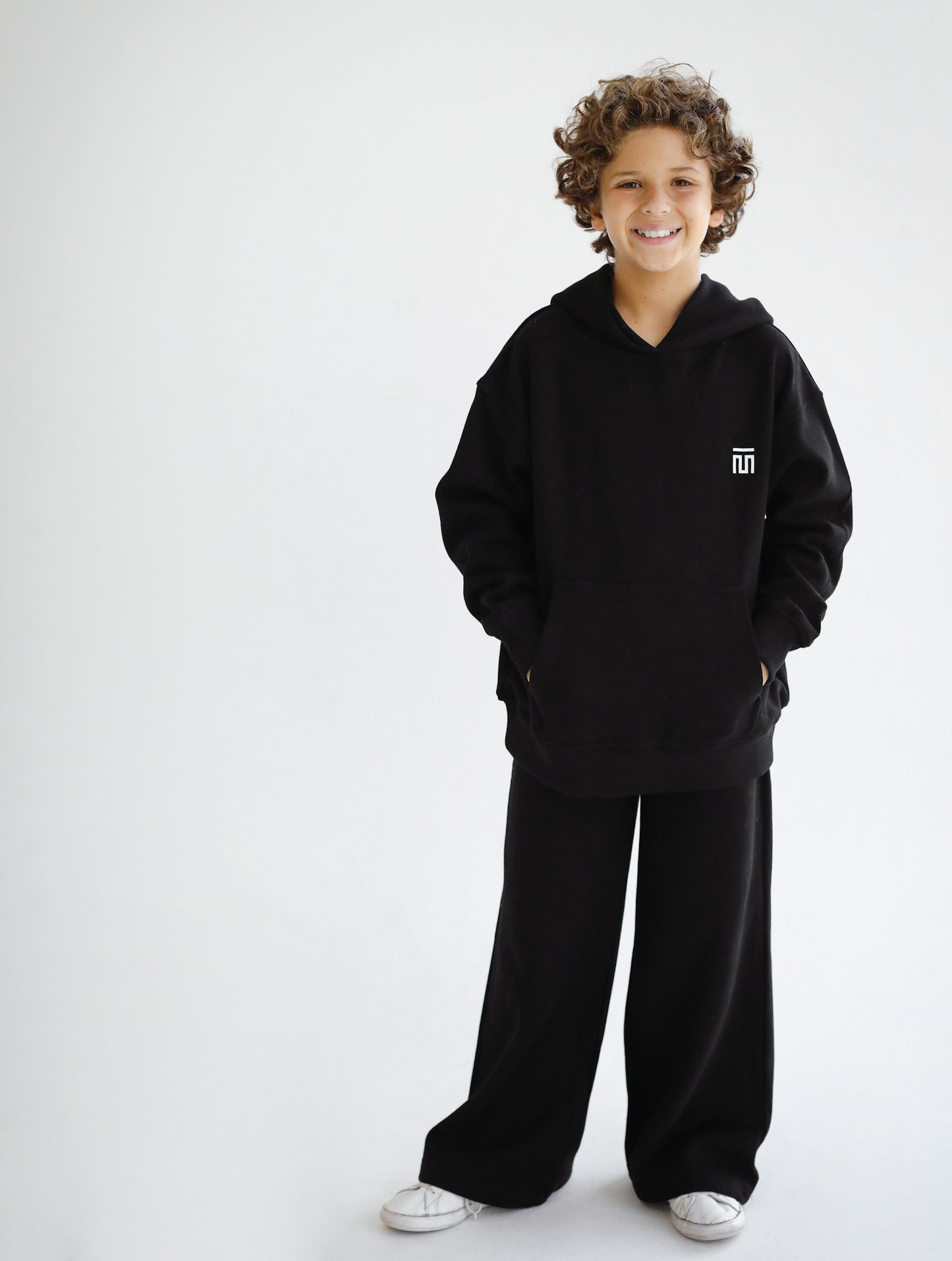 Timeless Hooded Set Black - Kids