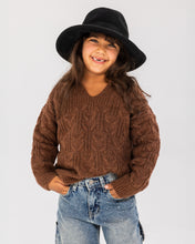 Cable Sweater Brown - Kids