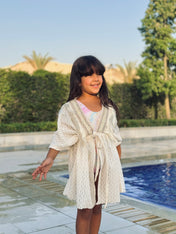 White Fringes Coverup/Kimono