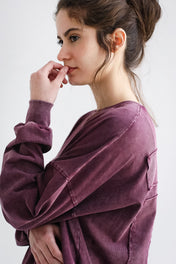 Burgundy Crew T-shirt - Adults