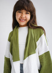 The Nexa Kimono Olive Green - Kids