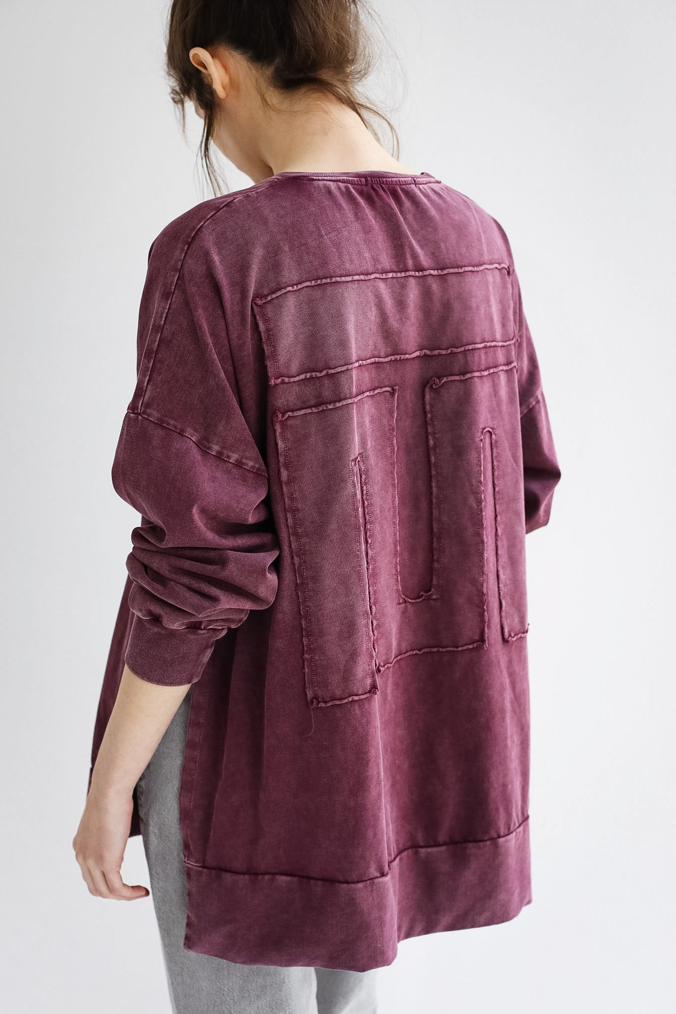 Burgundy Crew T-shirt - Adults