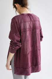 Burgundy Crew T-shirt - Adults