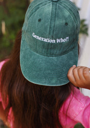 Unisex Generation Who? Cap- Green