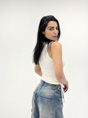 Adjustable Tank Top White - Adults