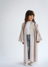 Skye Gilded Beige Kimono - Kids