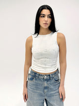 Adjustable Gilded Tank Top White - Adults