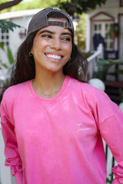 Pink Crew Tshirt- Adults