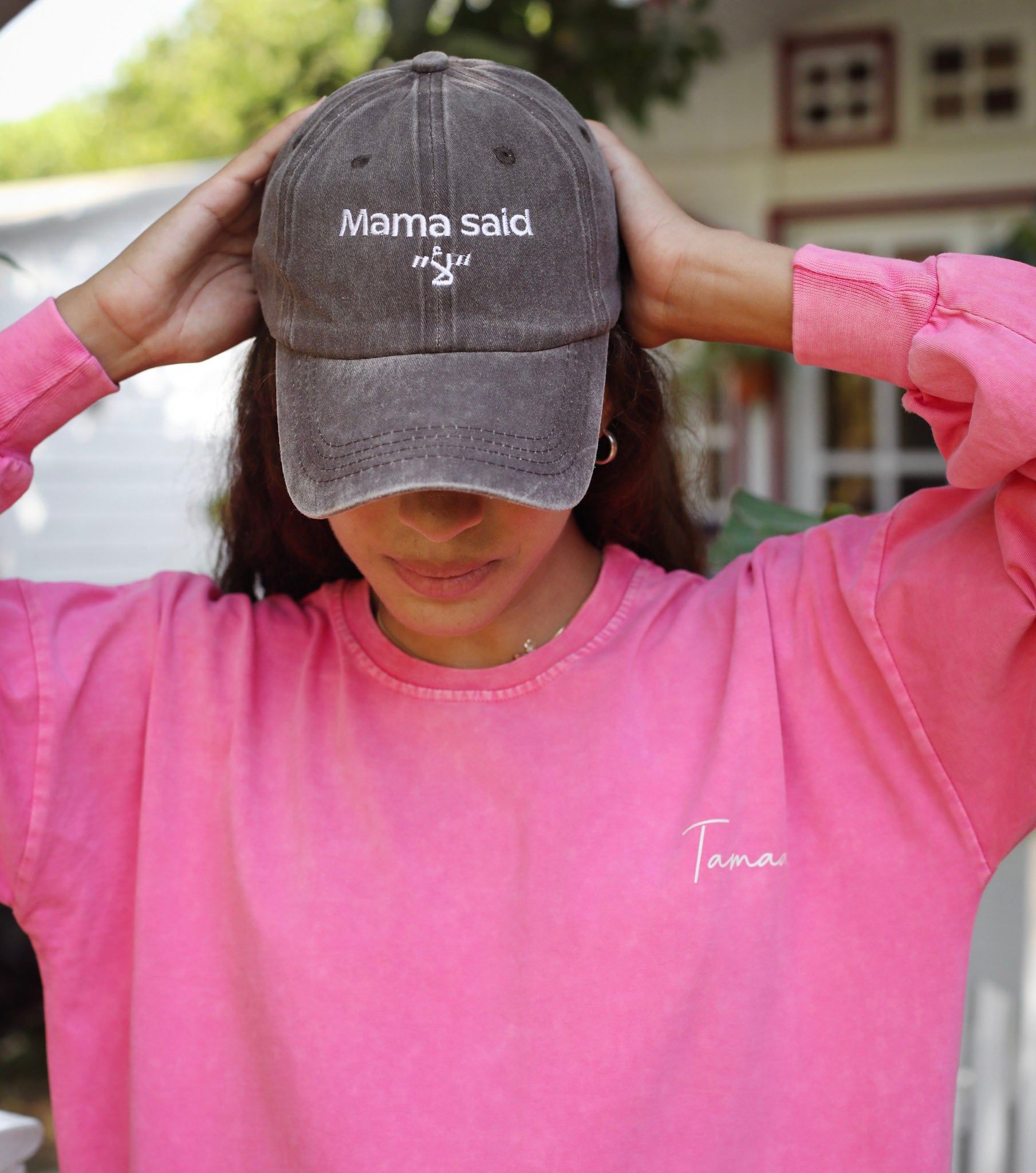 Unisex mama said la2 Cap - Brown