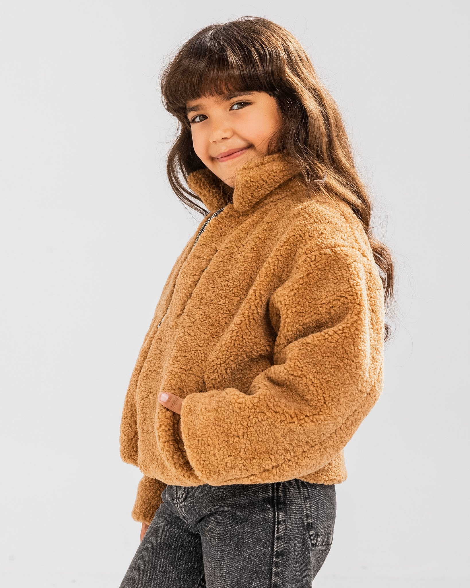 Copper Teddy Jacket - Kids