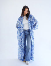 Seaside Kimono- Blue