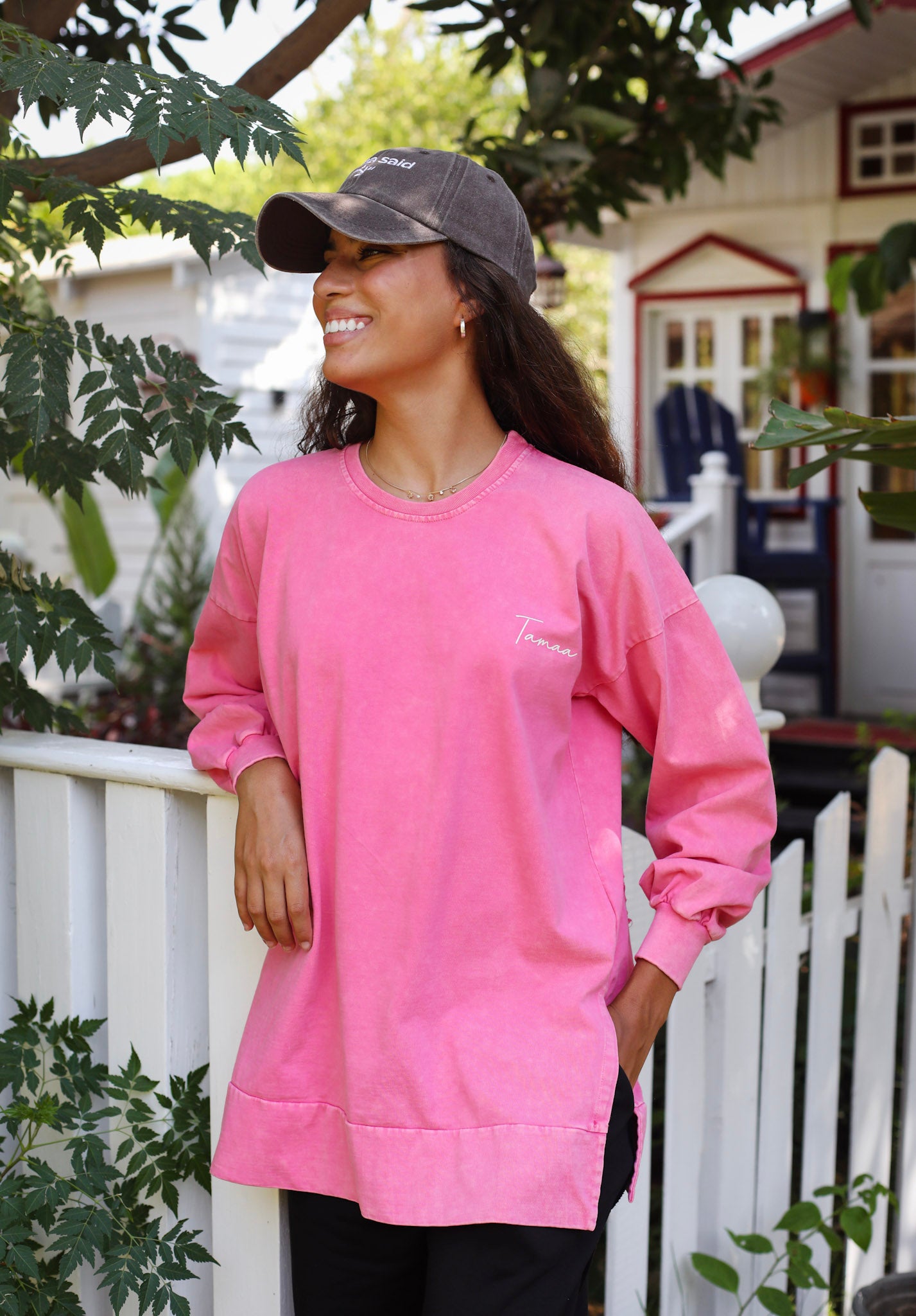 Pink Crew Tshirt- Adults