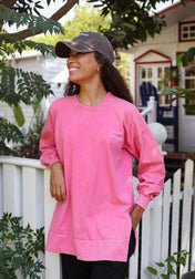 Pink Crew Tshirt- Adults