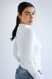 High Neck White Tank Top- Adults