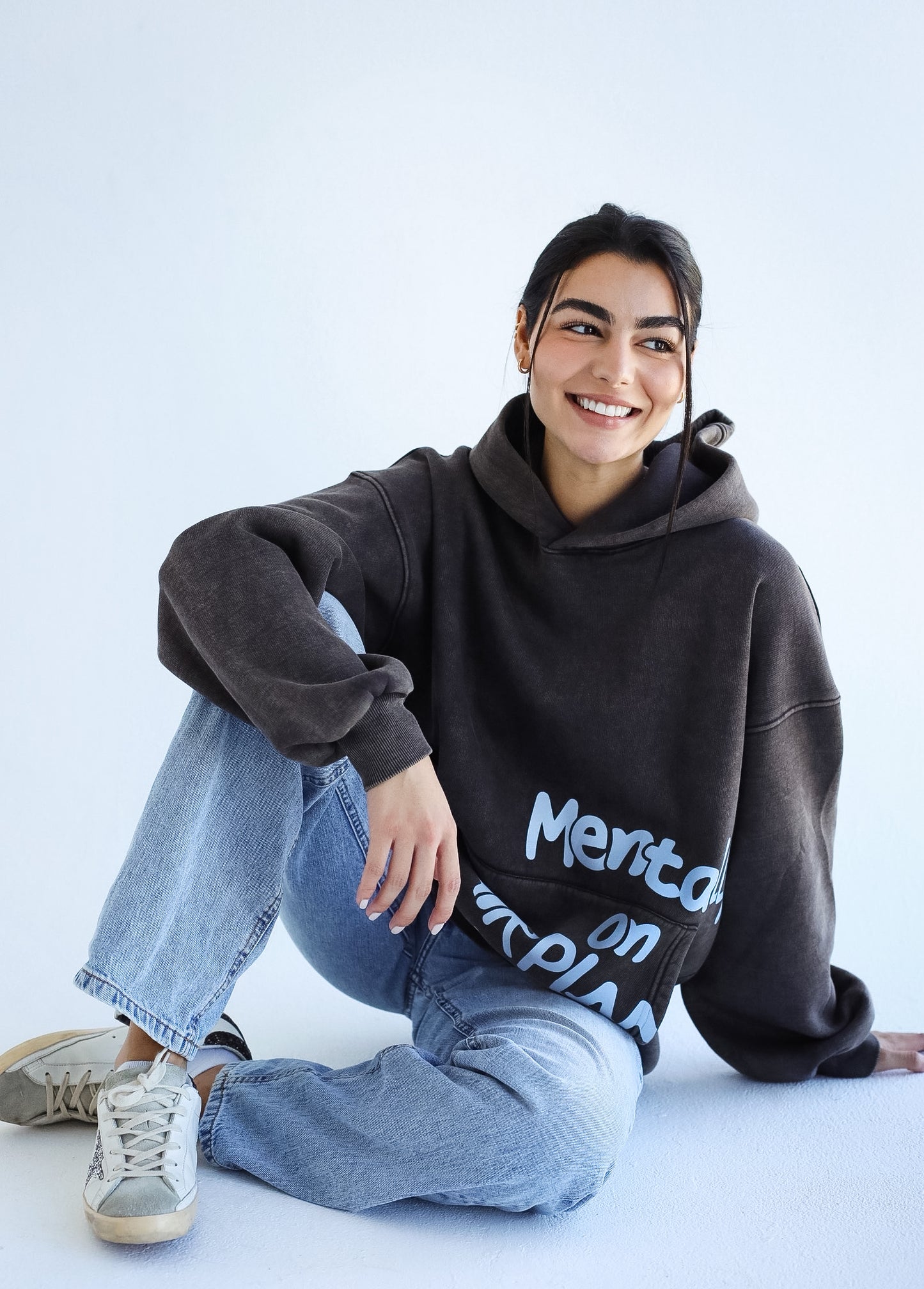 Airplane Mode Brown Hoodie - Adults