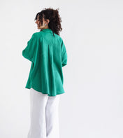 The Essential Linen Green Shirt- Adults