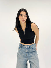 Zipit Tank Top Black- Adults