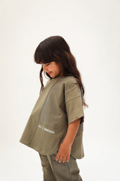 Flip-Side Olive Green Set - Kids