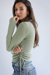 High Neck Olive Tank Top- Adults