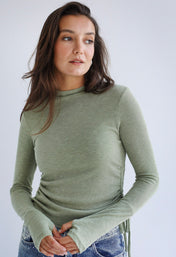 High Neck Olive Tank Top- Adults