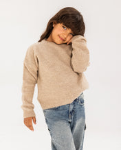 Oatmeal Knit Sweater - Kids