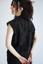 Ripped Vest- Black