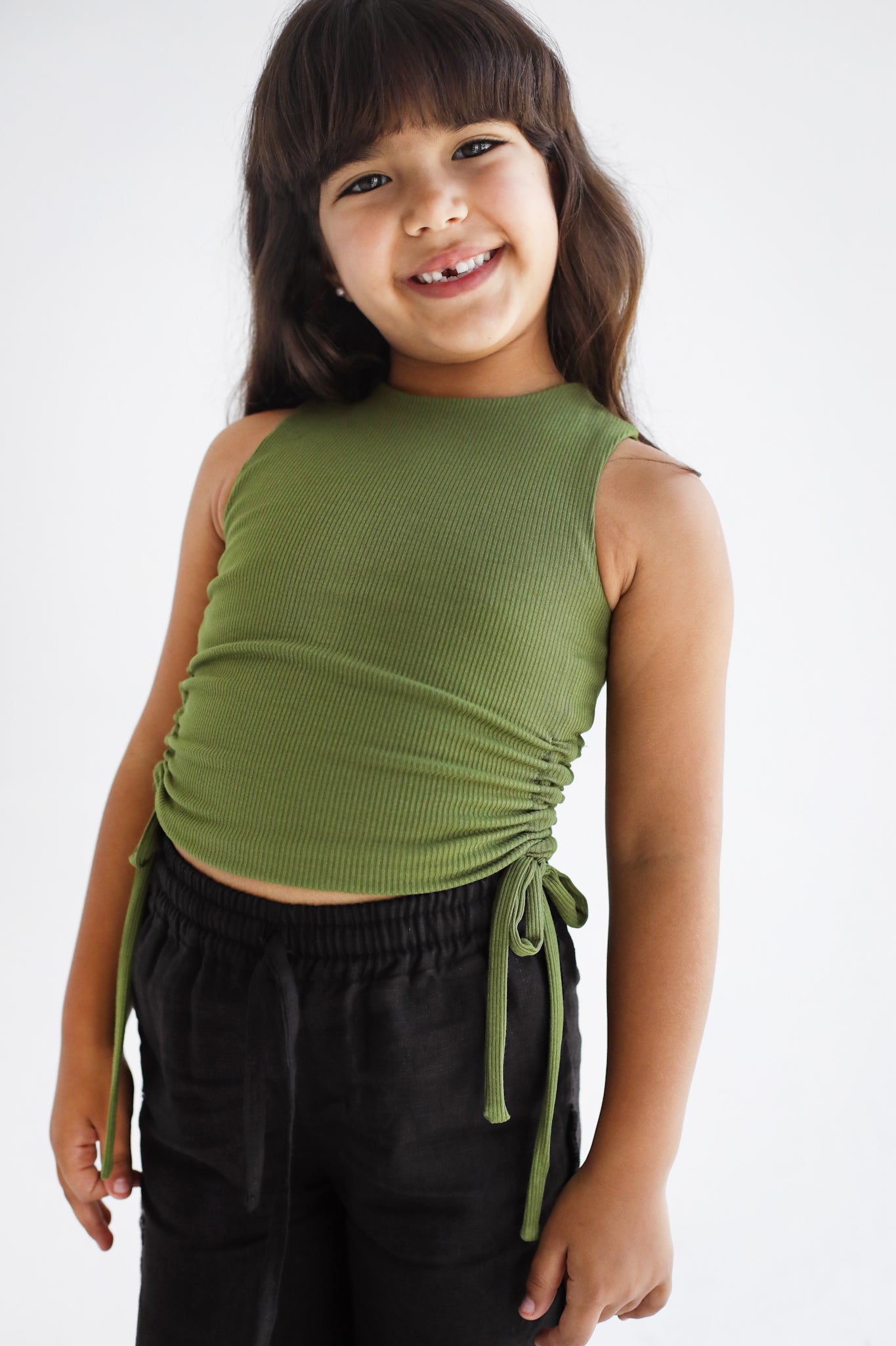 Adjustable Tank Top Olive - kids