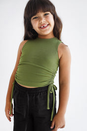 Adjustable Tank Top Olive - kids