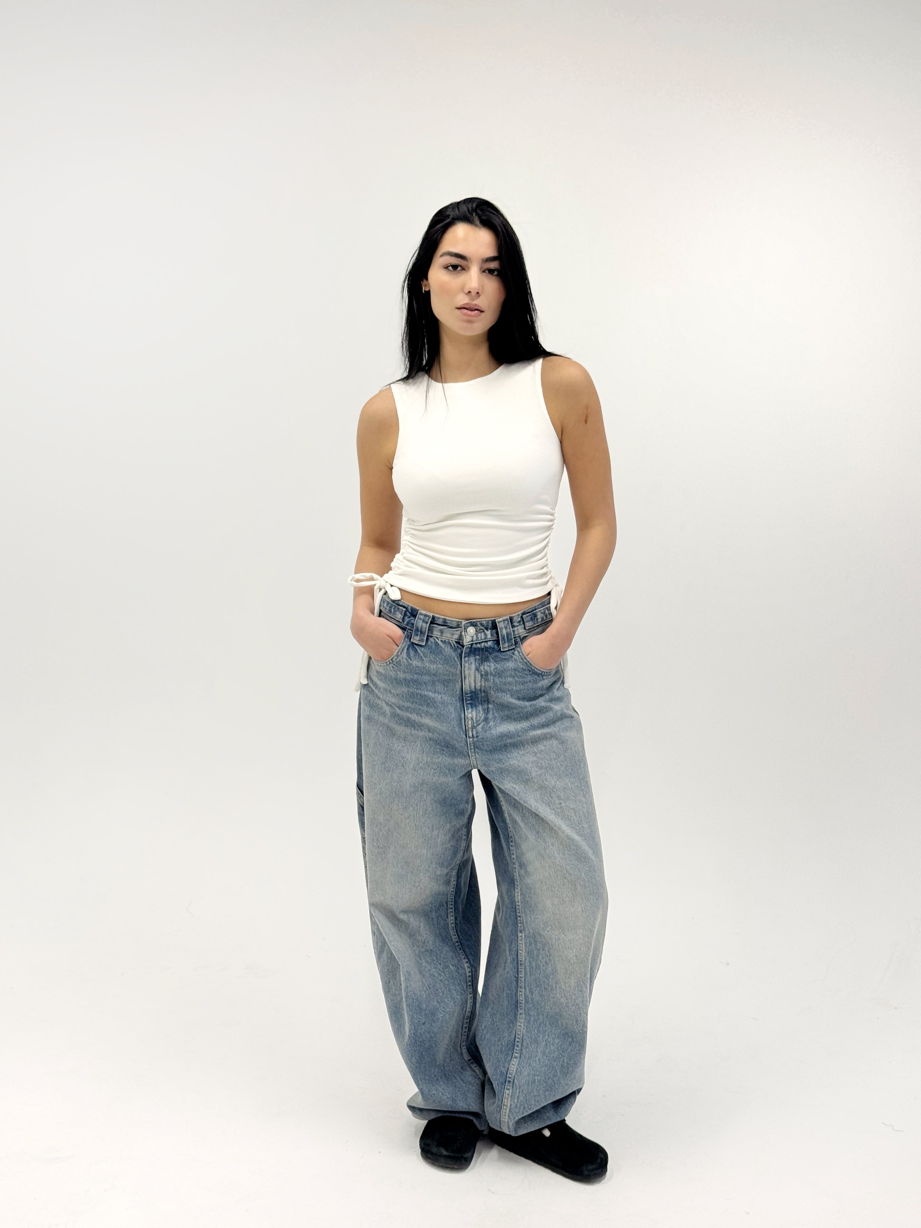 Adjustable Tank Top White - Adults